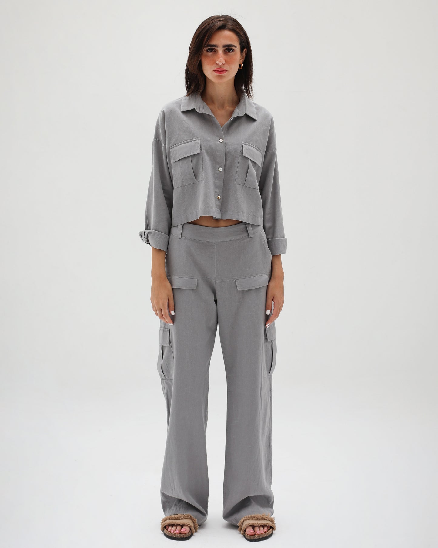 Grey Linen Set