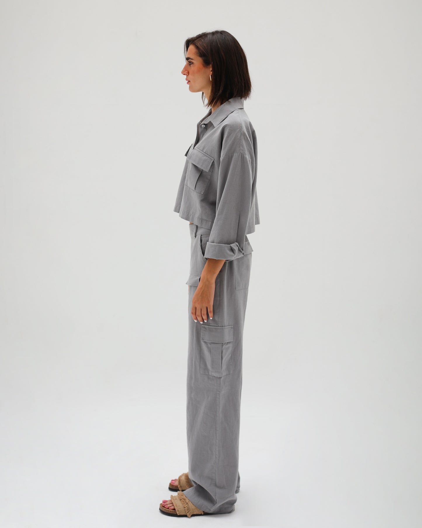 Grey Linen Set