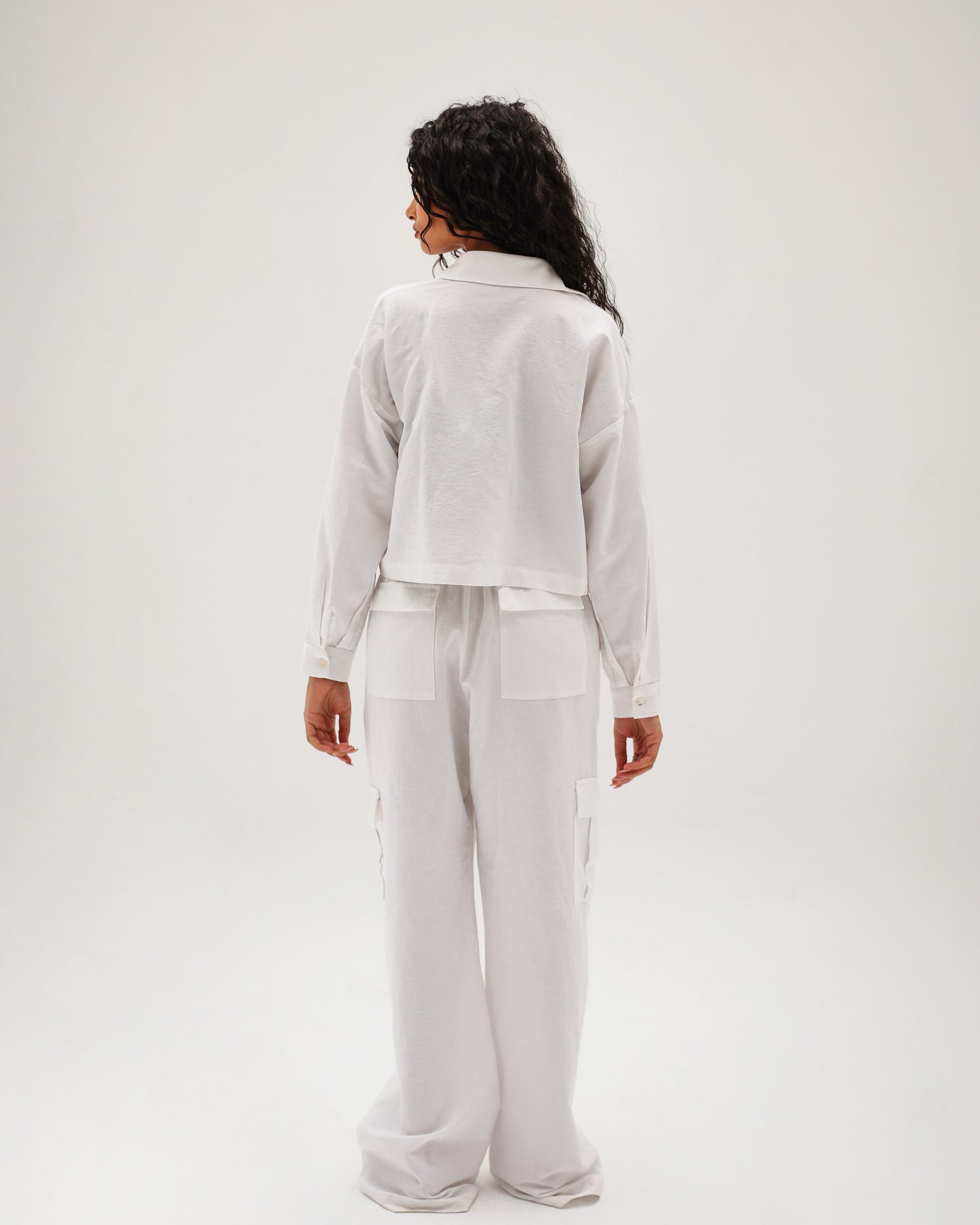 White Linen Set