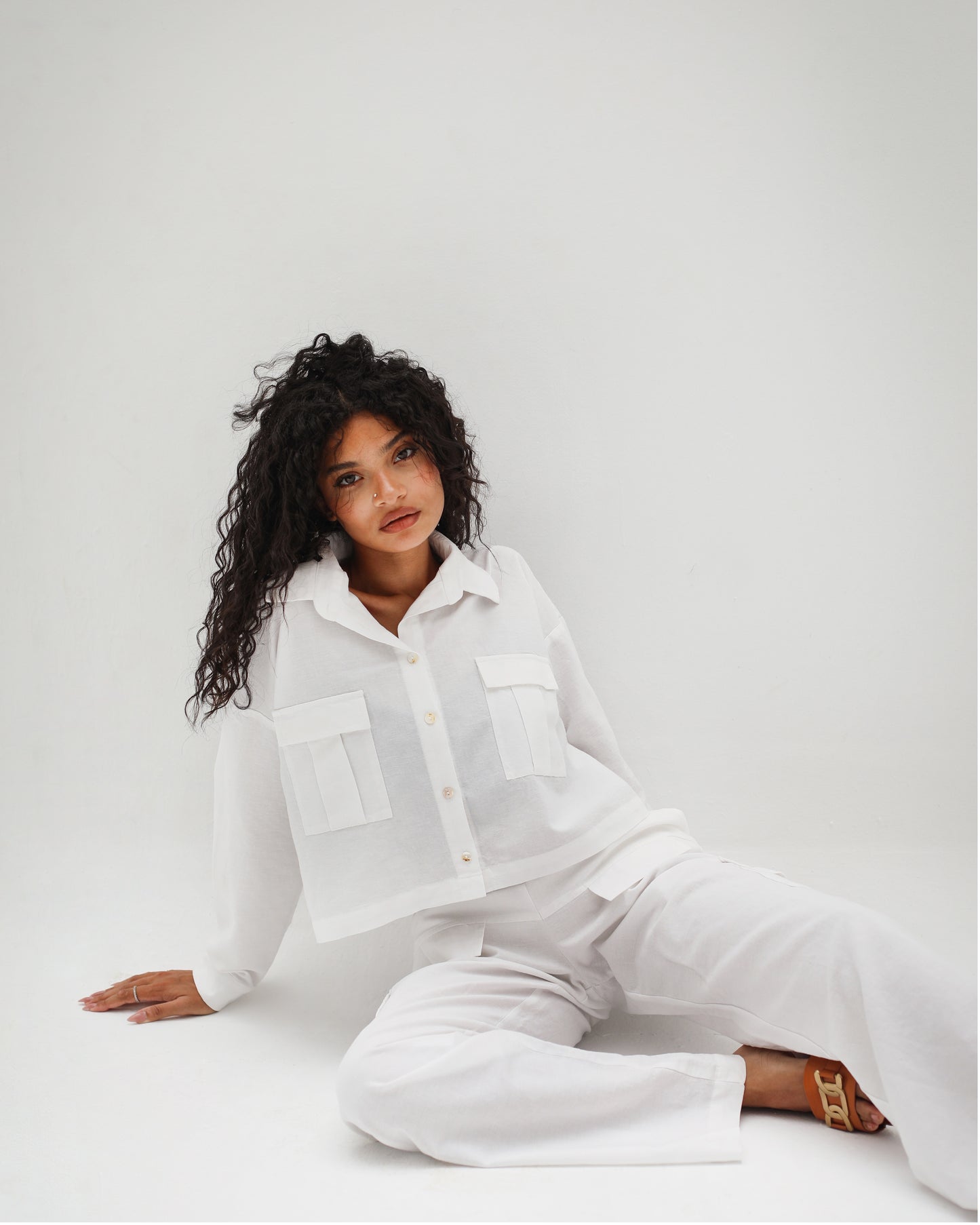 White Linen Shirt