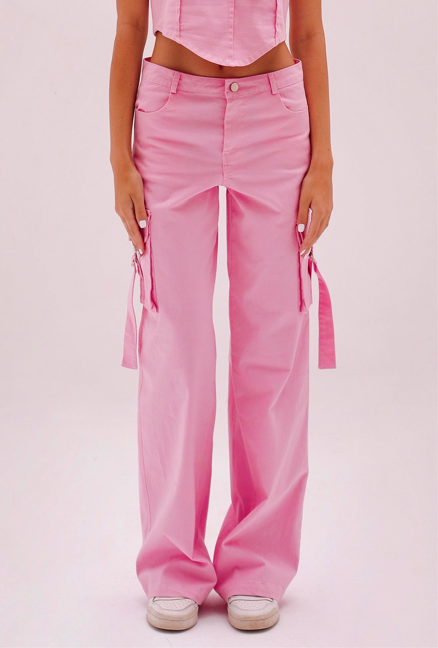Pink Cargo Pants