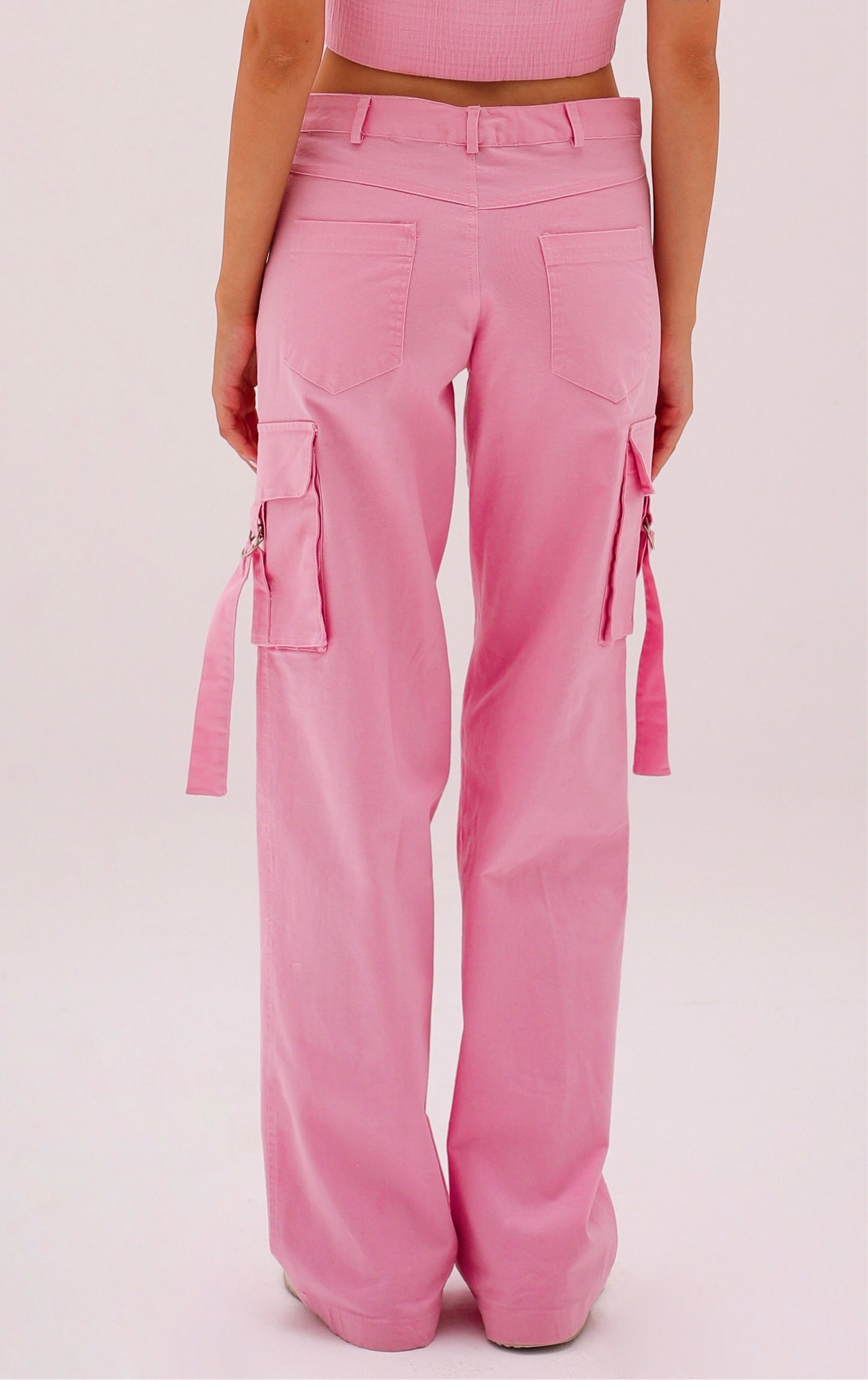 Pink Cargo Pants