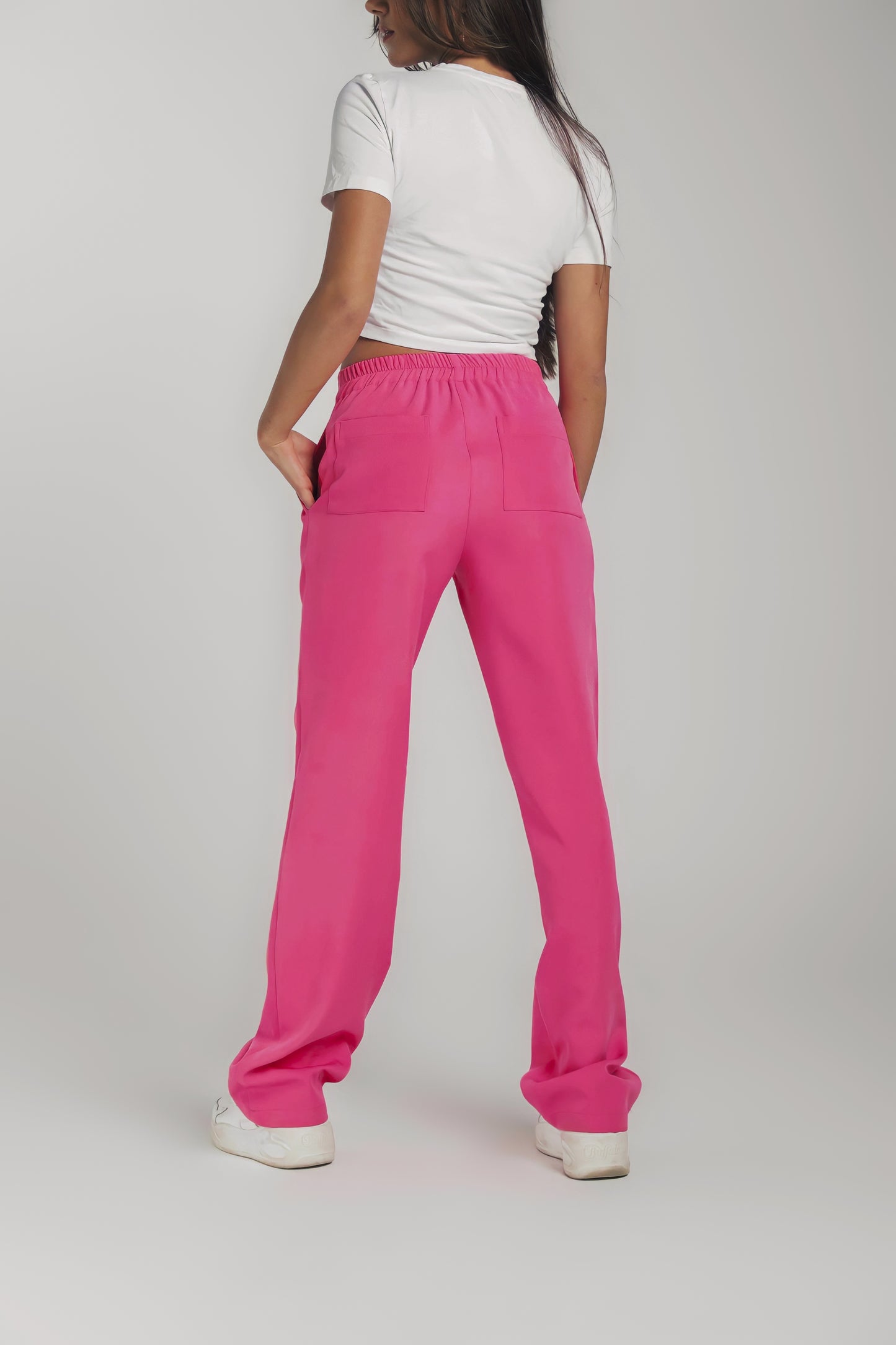 Asymmetrical Pants In Pink