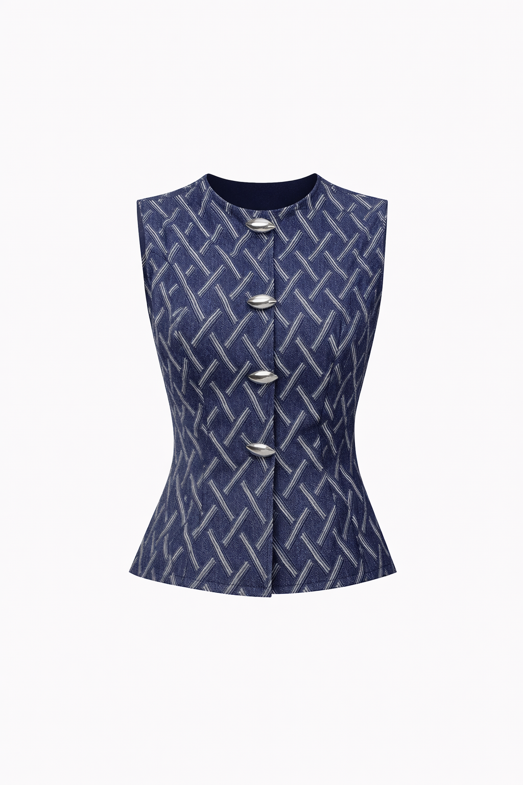 Denim mirage top