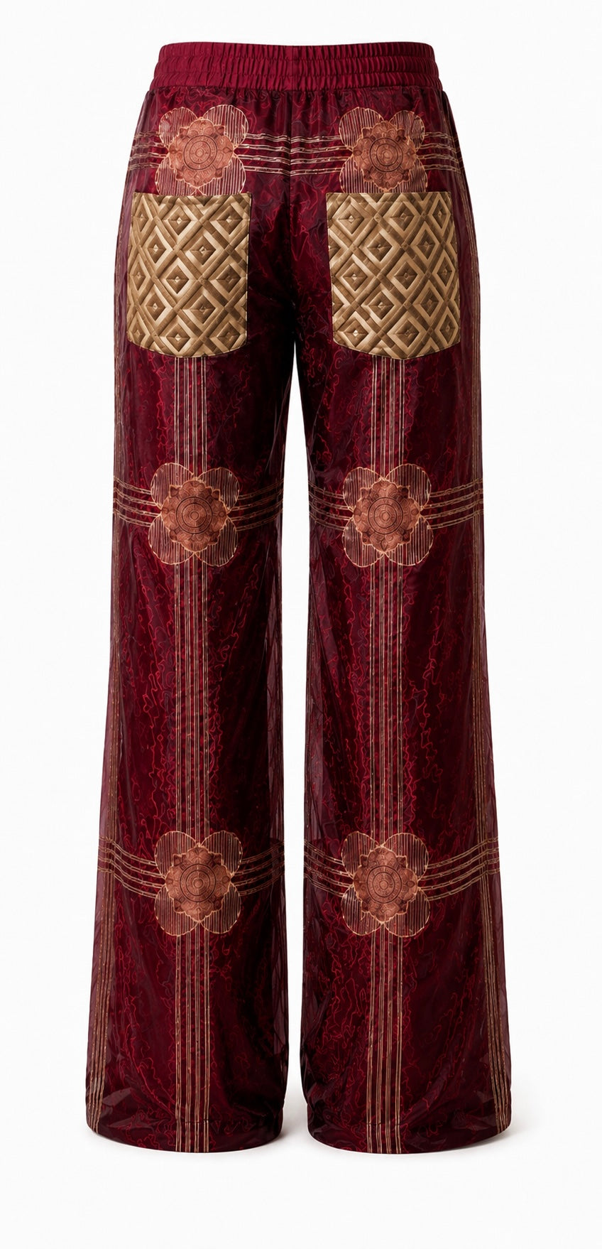 Clover Organza Wide-Leg Pants