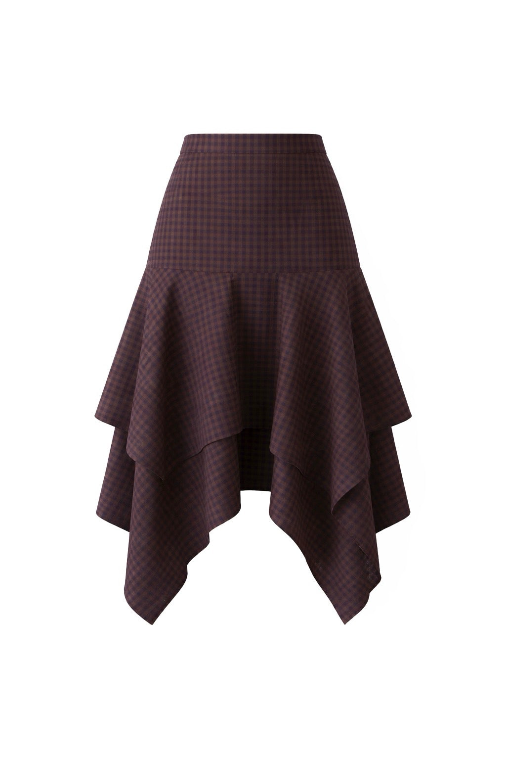 Handkerchief plaid skirt
