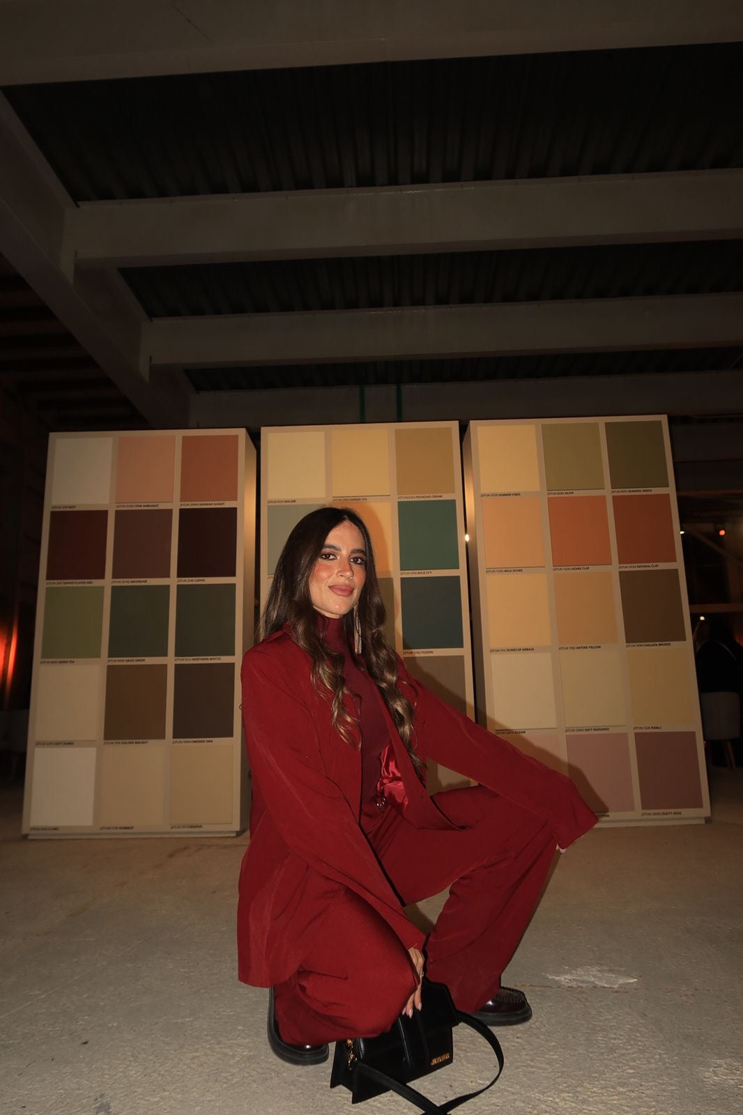 Burgundy oversized suit