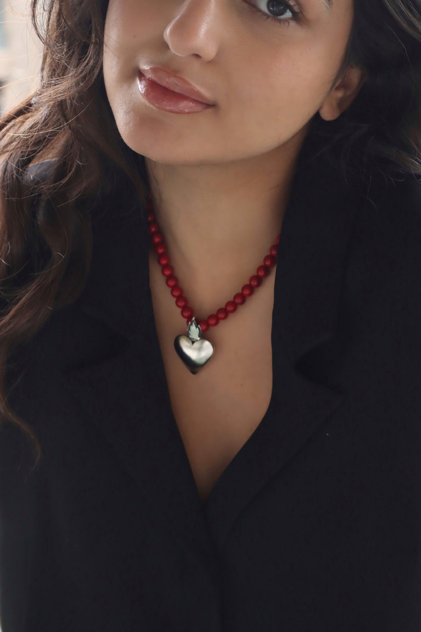 Sacred heart necklace