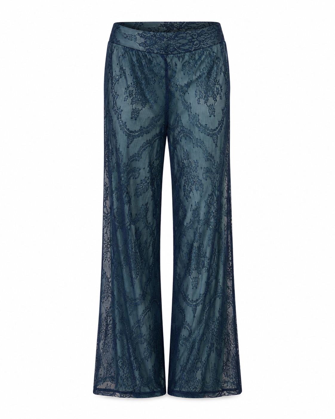 Lace Wide-Leg Pants