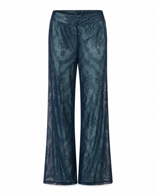 Lace Wide-Leg Pants