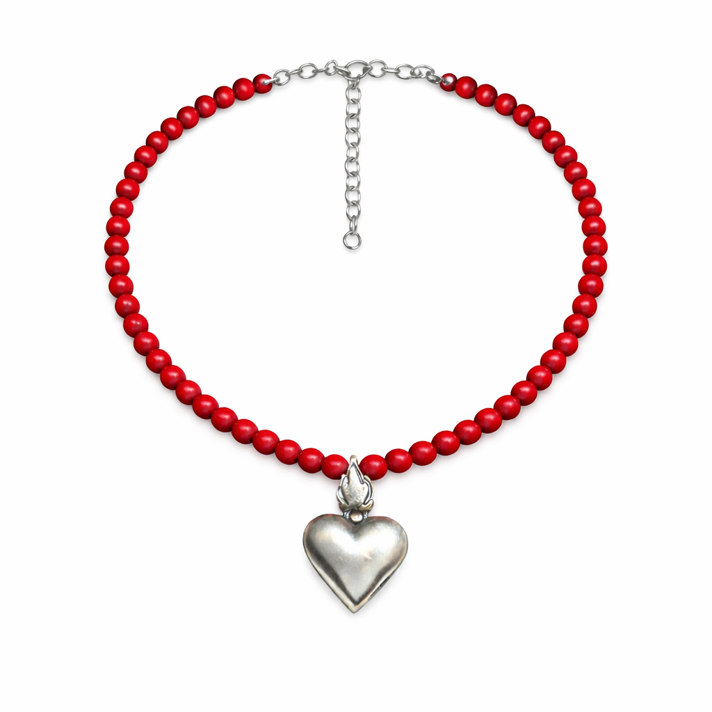 Sacred heart necklace